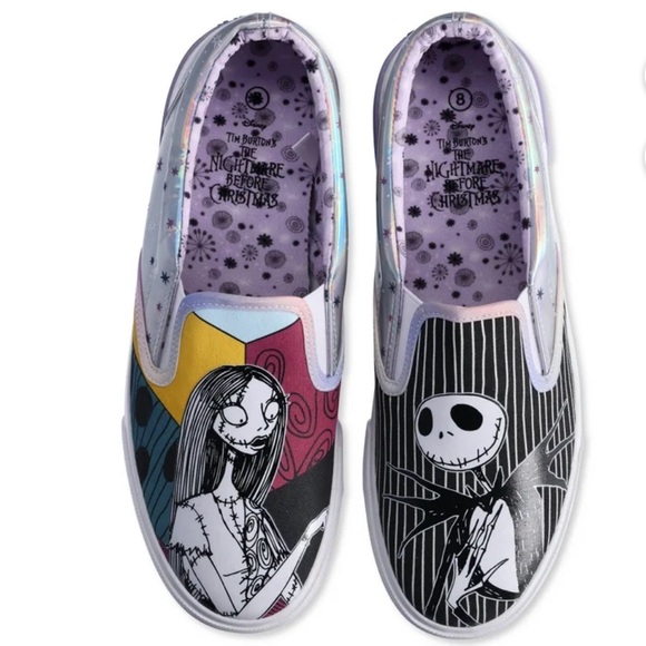 Disney Nightmare Before Christmas Women’sa Slip-Ons - Size W 10/ M 8.5 - Picture 7 of 8